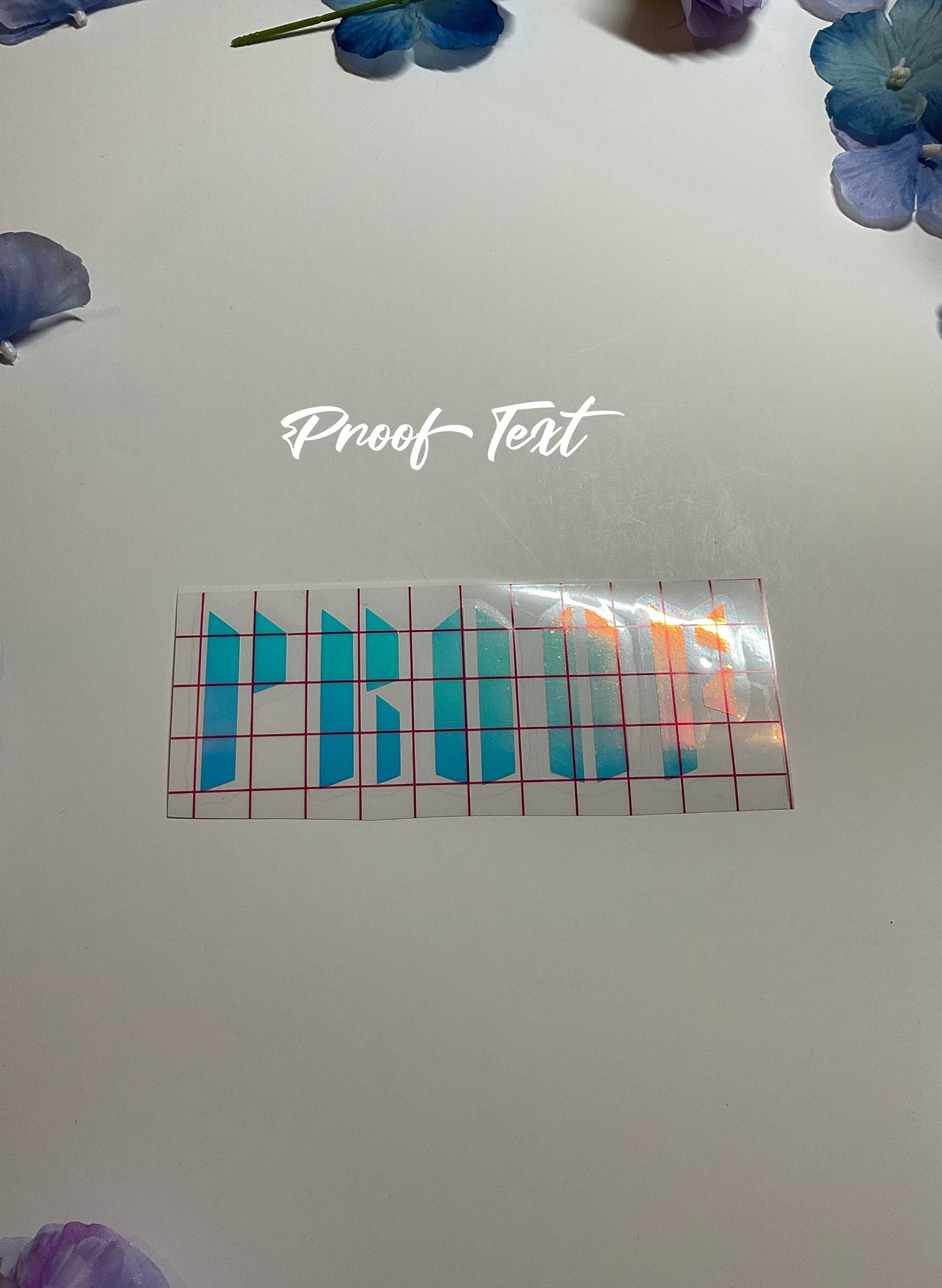 BTS Proof Holographic Decal