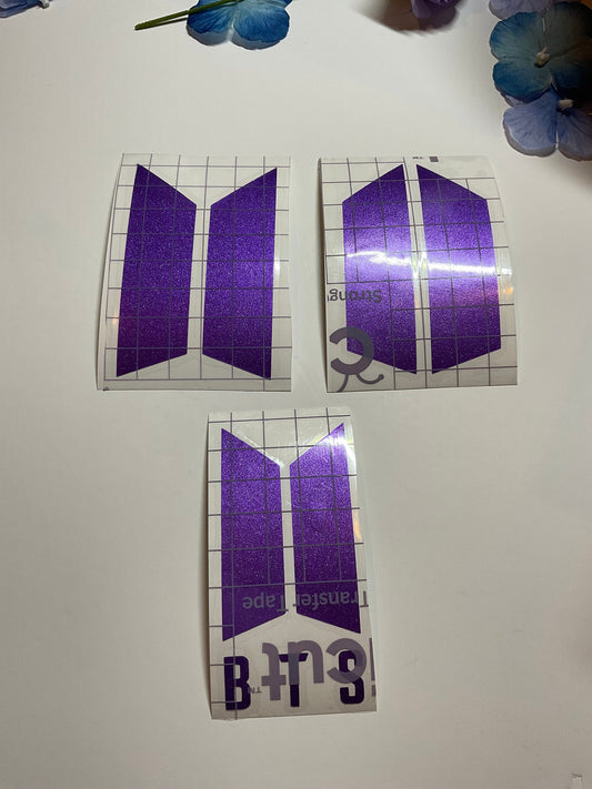 BTS Logo Glitter Decal