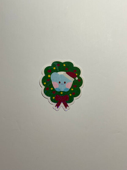BT21 Minini Christmas Themed Holographic Sticker