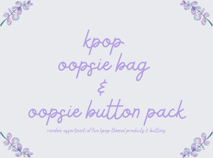 K-POP, BTS, & TXT Oopsie Grab Bag | Stickers | Decals | Buttons | Decorated Toploaders | Photocards