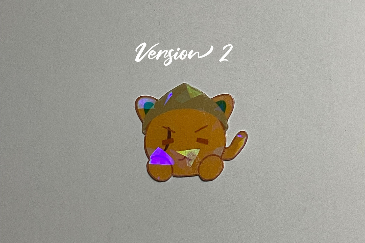 BTS Suga Daechwita Tangerine Cat Holographic Sticker