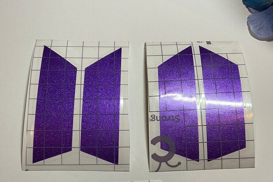 BTS Logo Glitter Decal