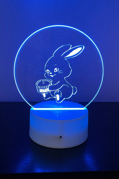 NewJeans Bunny Logo LED Night Light