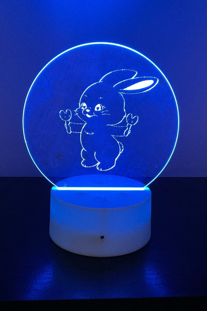 NewJeans Bunny Logo LED Night Light