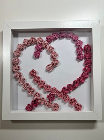 BTS Map of the Soul: Persona 8x8 Paper Flower Shadow Box | Precut Cardstock Paper Flower