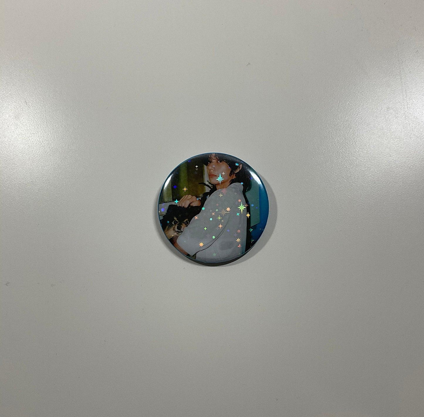 BTS V 'Layover' Concept Photos 2.25" (58 mm) Holographic Pinback Button