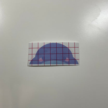 BTS Purple Whale Peeker Sticker