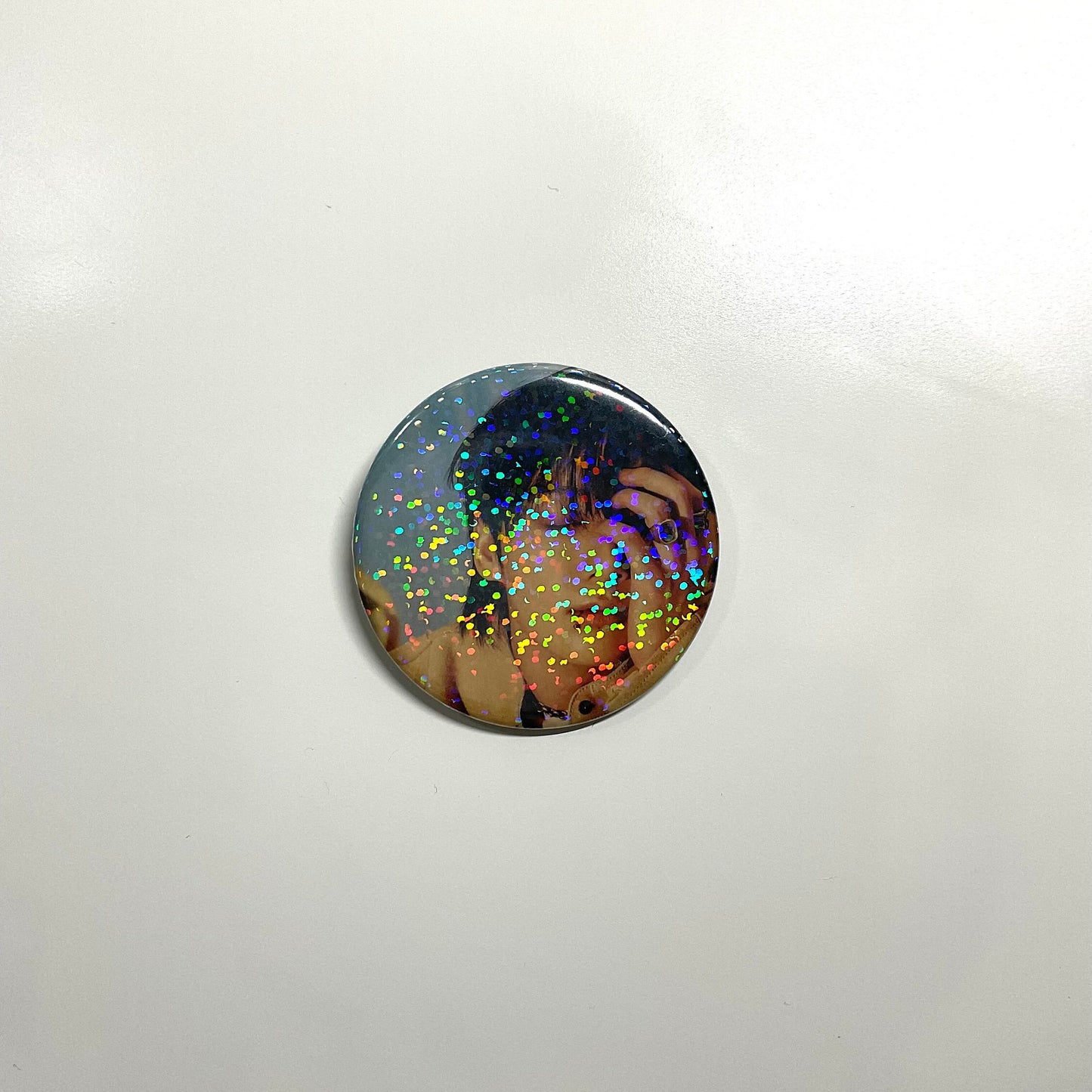 BTS Jungkook Golden Concept Photos 2.25" (58 mm) Holographic Pinback Button