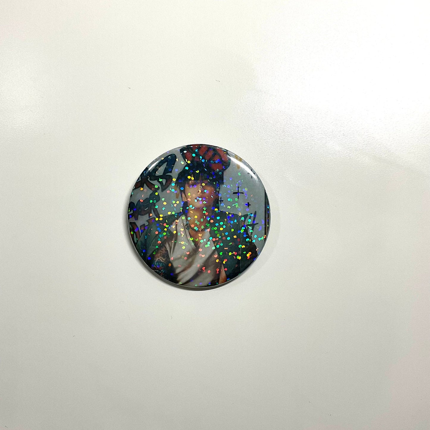 BTS Jungkook Golden Concept Photos 2.25" (58 mm) Holographic Pinback Button