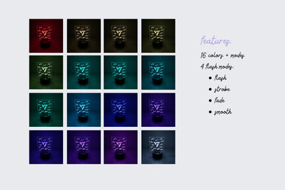 Seventeen Logo LED Night Light