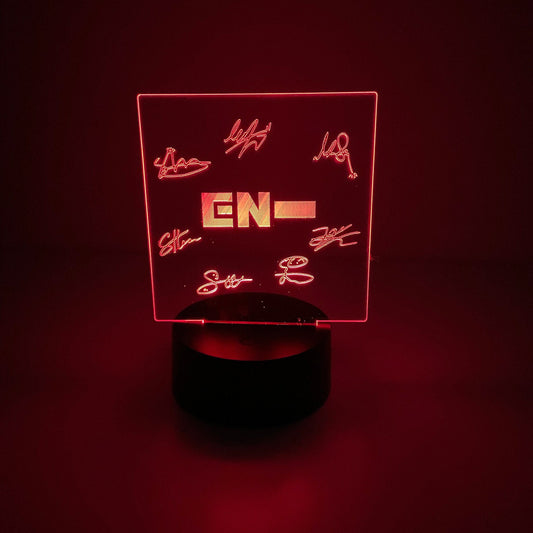 Enhypen Logo LED Night Light