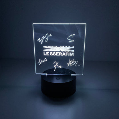 LE SSERAFIM Logo LED Night Light