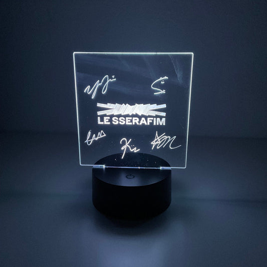 LE SSERAFIM Logo LED Night Light