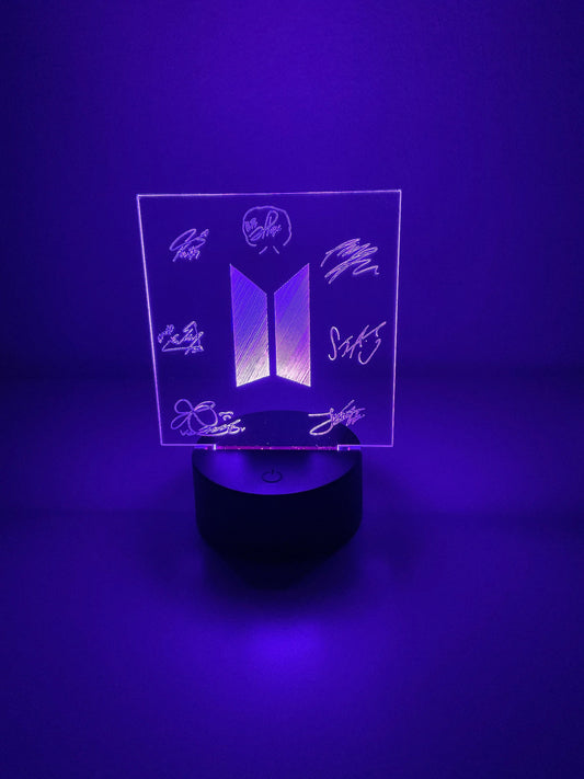 BTS Logo LED Night Light