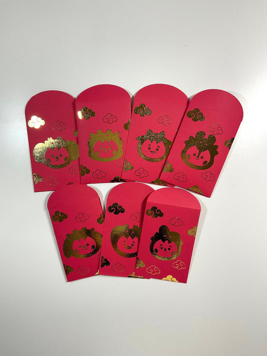 BT21 Year of the Dragon Gold-Foiled Red Envelope