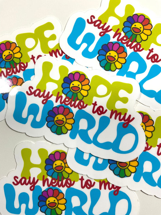 BTS J-Hope Say Hello to my Hope World Sticker